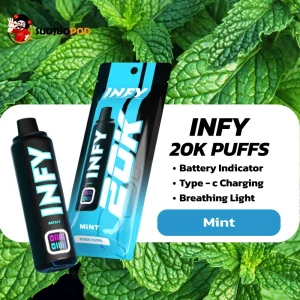 INFY 20K กลิ่น มิ้นต์ – เย็นนุ่ม สะอาดคอ สูบสบาย