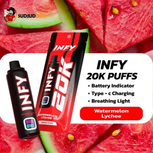 INFY 20K กลิ่น แตงโมลิ้นจี่ – เย็นหวานละมุน ลงตัว