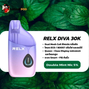 Relx Diva 30k กลิ่นดับเบิ้ลมิ้นท์ เย็นแรง ฟีลสะใจ